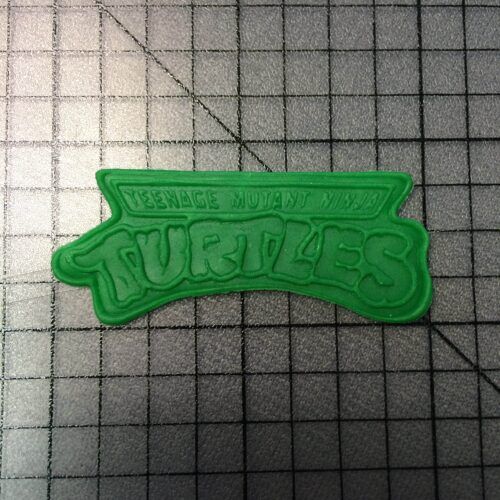 TMNT Logo 100 Cookie Cutter and Stamp (2)