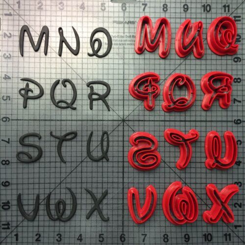 New Disney Uppercase Cookie Cutter Set (2)