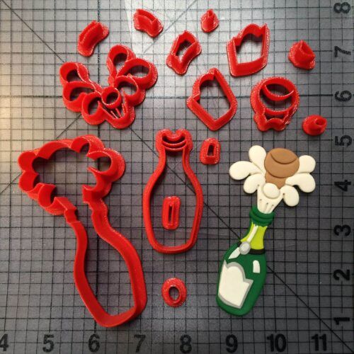 Champagne Bottle 100 Cookie Cutter Set