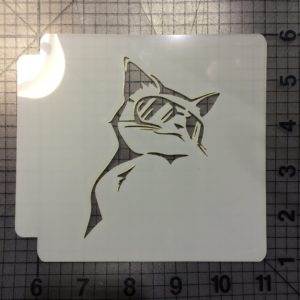 Cool Cat Stencil 100