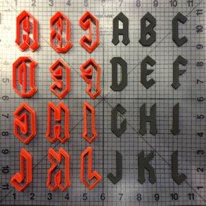Gothic Font Uppercase Cookie Cutters (1)