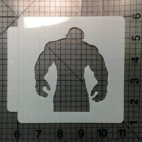 Hulk Silhouette Stencil 100