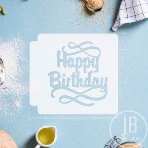 Happy Birthday 783-068 Stencil (4 inch)