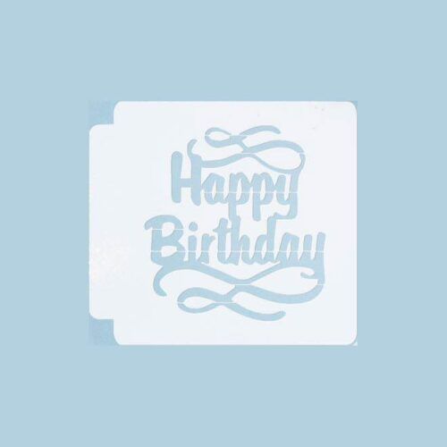 Happy Birthday 783-068 Stencil (4 inch)