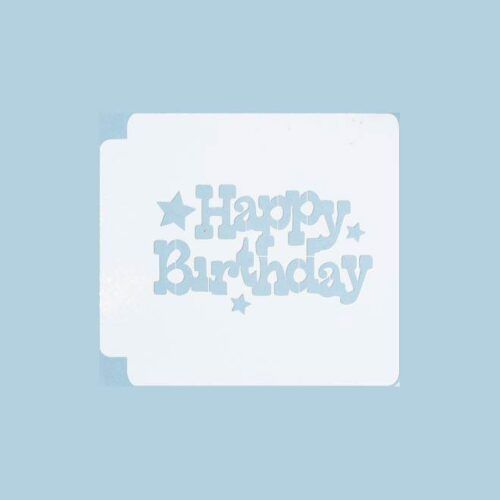 Happy Birthday 783-B273 Stencil (4 inch)