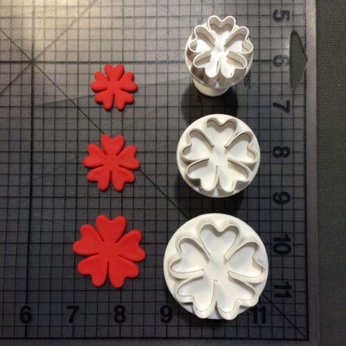 Heart Petal Flower Plunger Cookie Cutter Set (2)