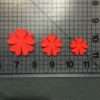 Heart Petal Flower Plunger Cookie Cutter Set