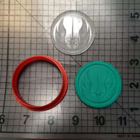 Jedi Order Logo 100 Cookie Cutter and Stamp (embossed 1)