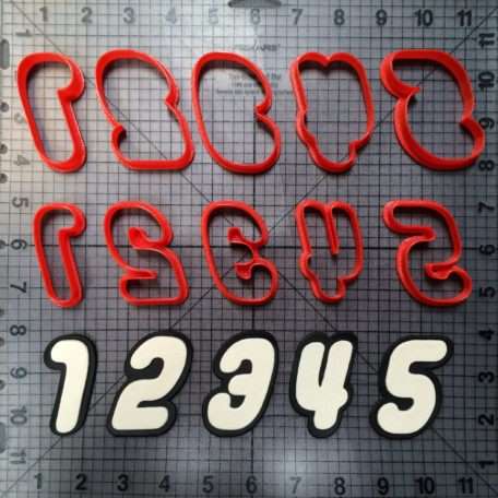 Lego Font Number Cookie Cutters (1)