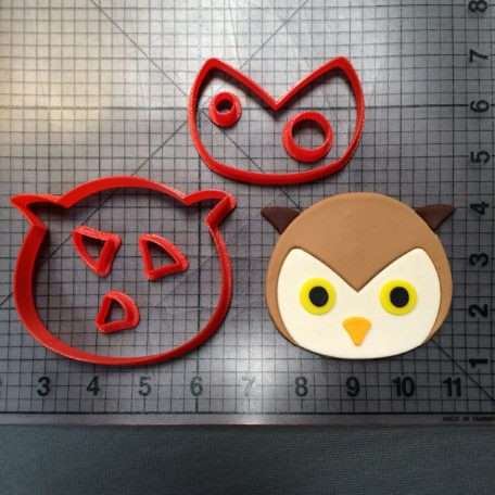 Owl Face 101 Cookie Cutter Set