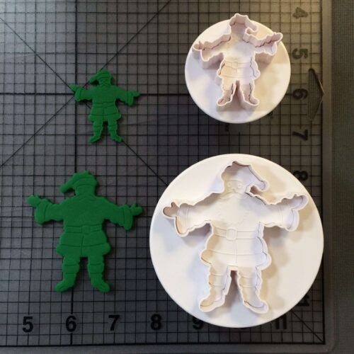 Santa Claus Plunger Cookie Cutter Set (2)