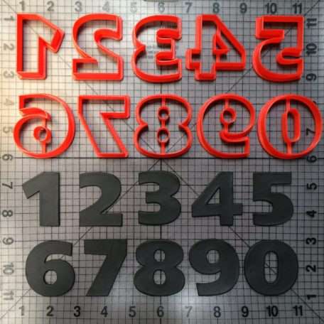 Star Wars Font Number Cookie Cutters
