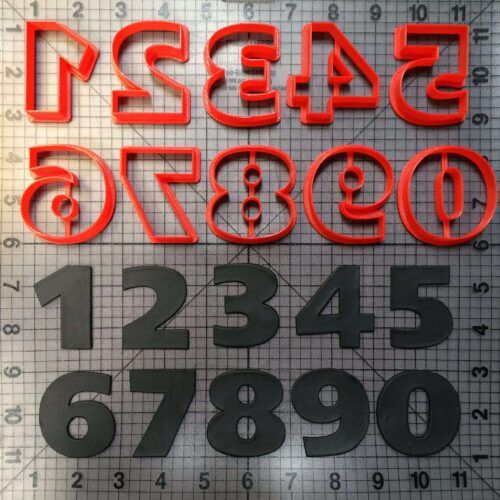 Star Wars Font Number Cookie Cutters
