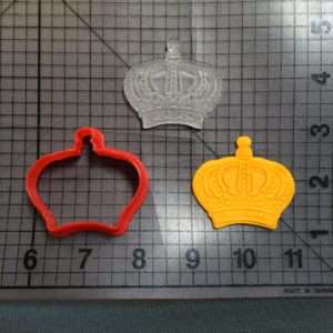 Crown 100 Cookie Cutter and Stamp (embossed 1)