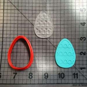 Easter Egg 104 Cookie Cutter and Stamp (embossed 1)
