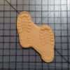 Foot Print 100 Cookie Cutter and Acrylic Stamp