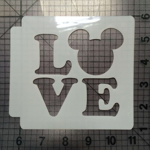 Love Mickey Stencil 100