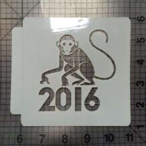 New Years Monkey Stencil 102