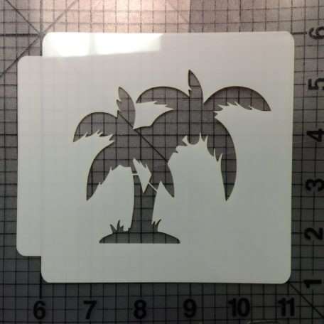 Palm Tree Stencil 102