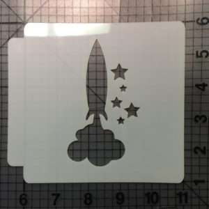 Space Ship Stencil 100