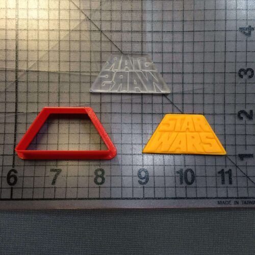 Star Wars Logo 100 Cookie Cutter and Stamp (embossed 1)