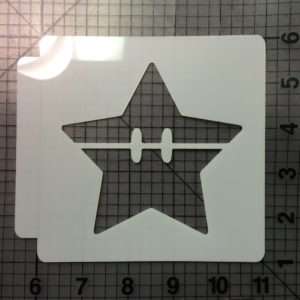 Super Mario - Star 783-A486 Stencil