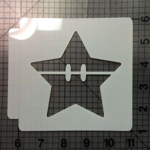 Super Mario - Star 783-A486 Stencil