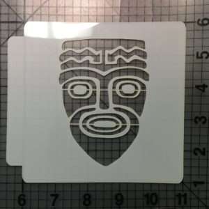 Tribal Mask Stencil 101