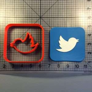 Twitter Logo 100 Cookie Cutter Set