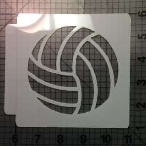 Volleyball Stencil 102