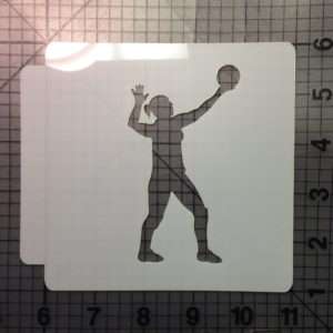 Volleyball Stencil 103