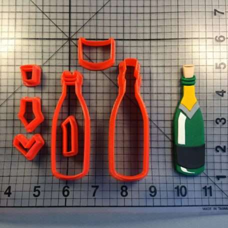 Wine Bottle 100 Cookie Cutter Set