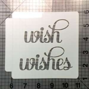 Wish Wishes Stencil 100