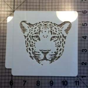 Leopard Face Stencil 100