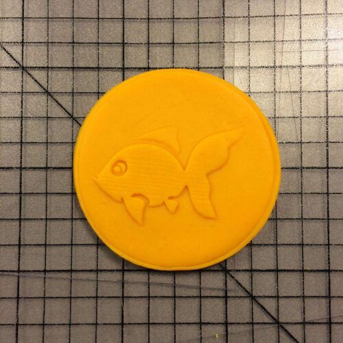 Fish 100 Cookie Cutter and Stamp (embossed 2)