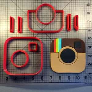 Instagram Logo Cookie Cutter Set
