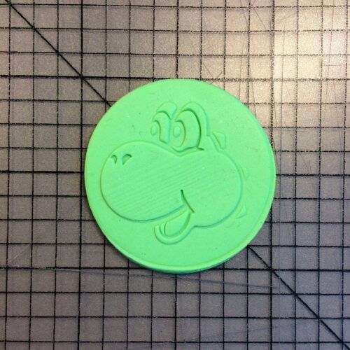 Yoshi 100 Cookie Cutter and Stamp (embossed 2)