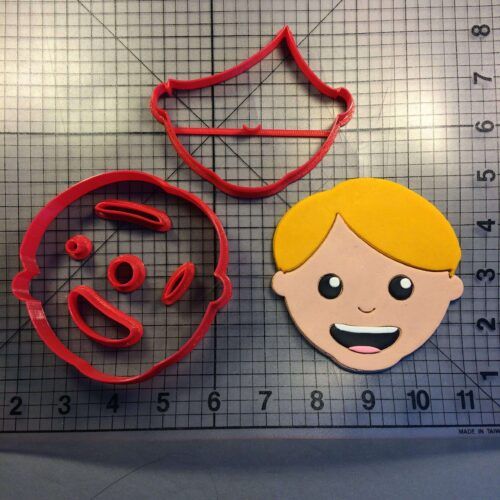 Boy Face 100 Cookie Cutter Set
