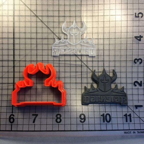 Darkstar 100 Cookie Cutter and Stamp (embossed 1)