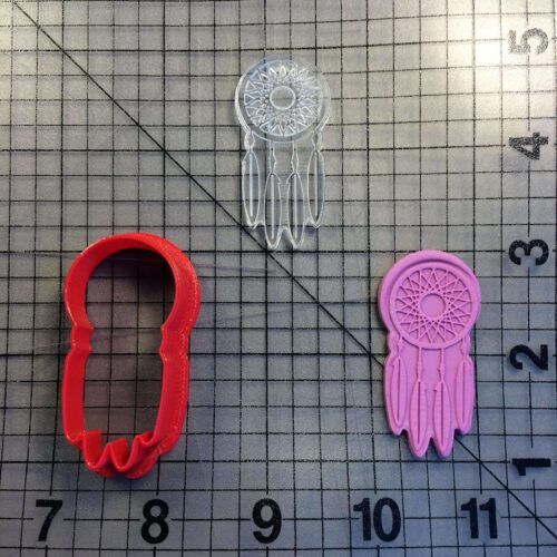 Dream Catcher 100 Cookie Cutter and Stamp (embossed 1)