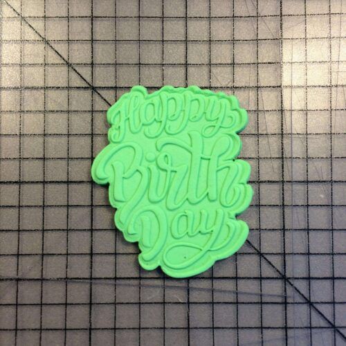 Happy Birthday 100 Cookie Cutter and Stamp (embossed 2)