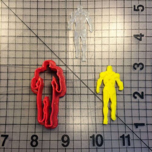 Iron Man 101 Cookie Cutter and Stamp (embossed 1)