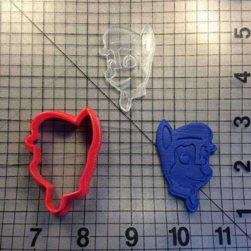 Paw Patrol- Chase 100 Cookie Cutter and Stamp (embossed 1)