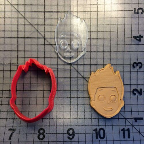 Paw Patrol- Ryder 100 Cookie Cutter and Stamp (embossed 1)
