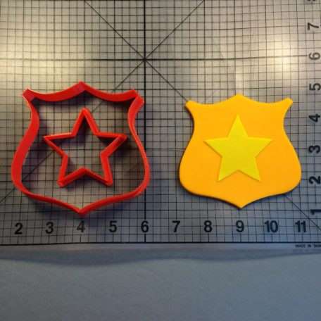 Police Badge 103 Cookie Cutter Set