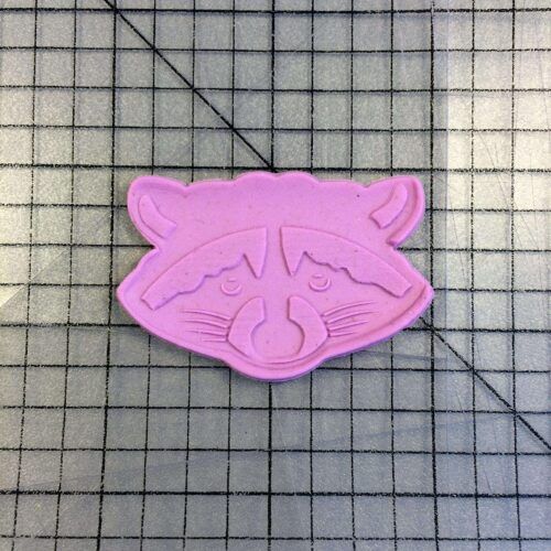 Raccoon 100 Cookie Cutter and Stamp (embossed 2)