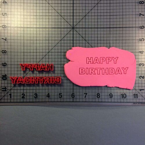 Happy Birthday Arial 101 Stamp
