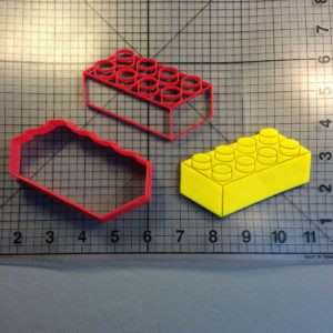 Lego Block 100 Cookie Cutter and Stamp