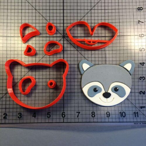 Raccoon Face 100 Cookie Cutter Set