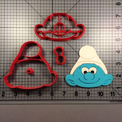 Smurf Face 100 Cookie Cutter Set